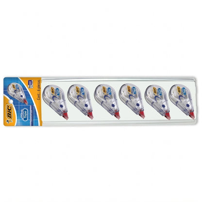 Cinta Correctora BIC Mini Tape - Paquete con 6 Piezas
