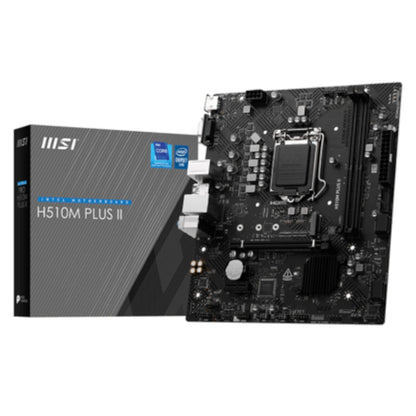 Tarjeta Madre MSI H510M PLUS II Micro-ATX LGA 1200 Intel H510 64GB DDR4 HDMI para Intel