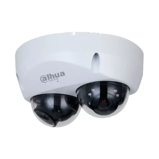 Camara IP DAHUA Domo Doble Sensor Resolucion de 4 MP Lente 2.8 mm  95 IR 30 mts IA WizMind Deteccion Facial proteccion p