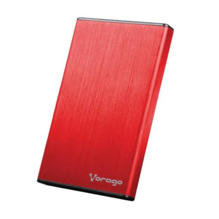 Enclosure Gabinete Vorago HDD-102 para SSD/HDD 2.5" SATA USB 2.0 Color Rojo