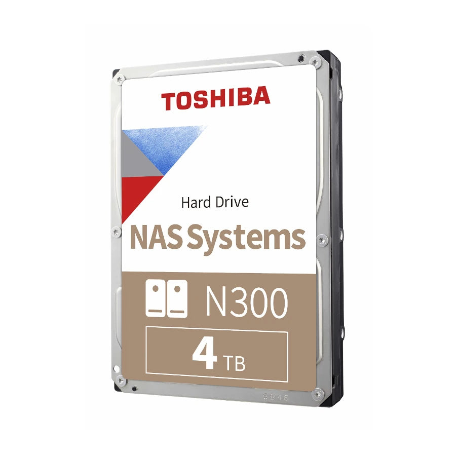 Disco Duro Interno Toshiba N300  de Rendimiento  4TB 7200RPM y 256MB Cache.