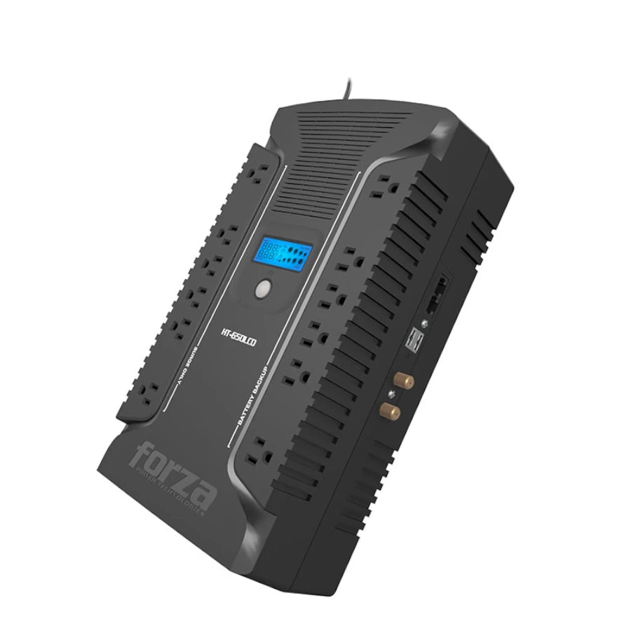 Ups Regulador Forza Ht-650lcd 650va/390w 120v 12-Nema 2-Usb 50/60hz