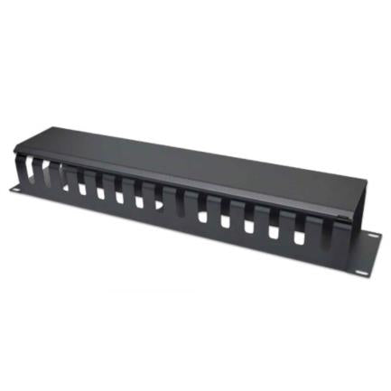 Organizador Horizontal Intellinet 19" Montaje en Rack 2U Metálico Color Negro