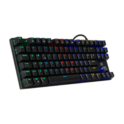 Teclado Vorago Start The Game Kb-600 Mecanico Tkl Rgb Rainbow Software Negro