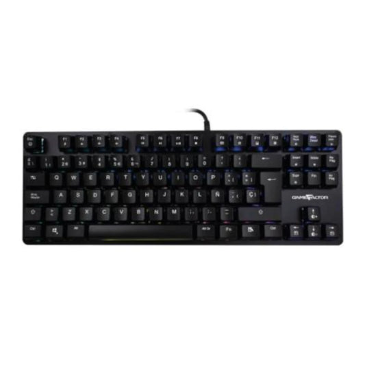 Teclado Mecánico Game Factor KBG500-BL RGB Tenkeyless USB Switch Azul Color Negro