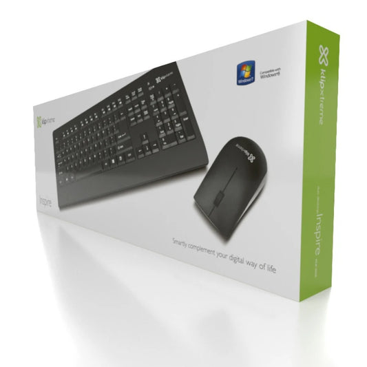 Teclado y mouse inalambrico Klip Xtreme Inspire KCK-265E