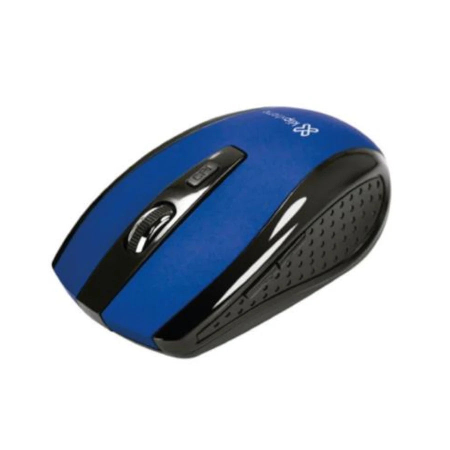 Mouse Inalámbrico Klip Xtreme Klever KMW-340BL Ergonómico Plug & Play Sensor Óptico Azul