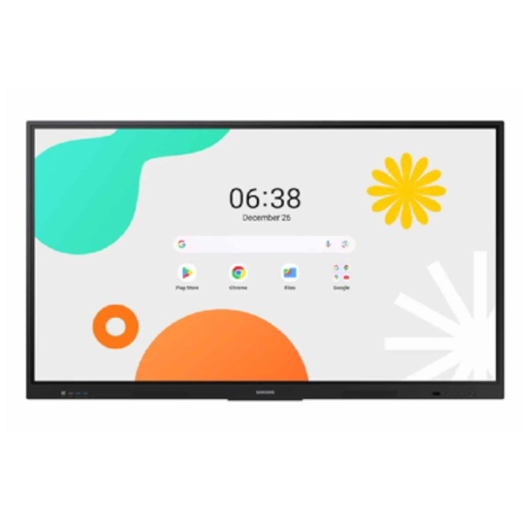 Pantalla Samsung Interactiva WAF 65 Interactiva 40 Multi Touch Android OS 14 UHD Resolución 3840x2160 400 Nits