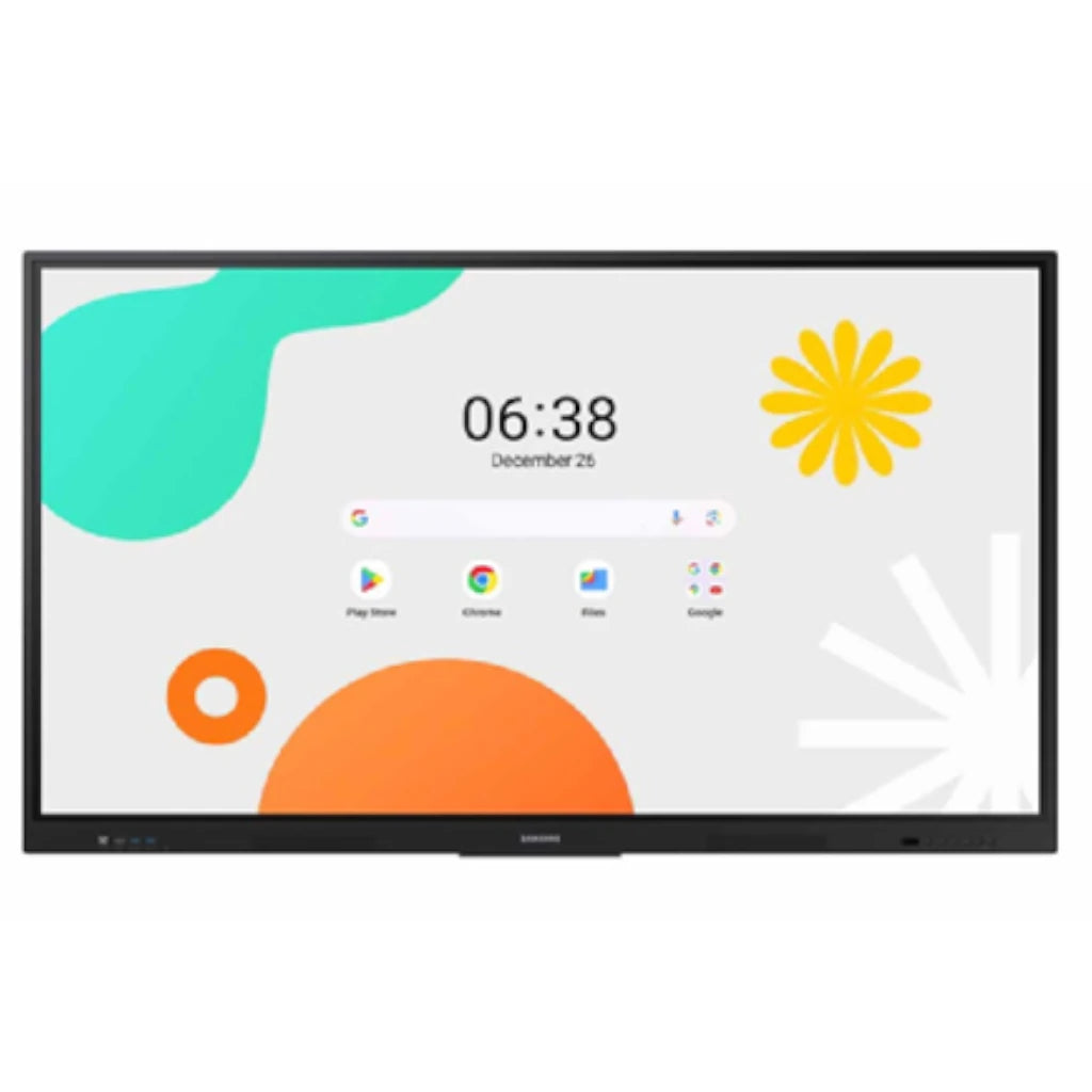 Pantalla Samsung E Board WAF 75" Interactiva 40 Multi Touch Android OS 14 UHD Resolución 3840x2160 350 Nits