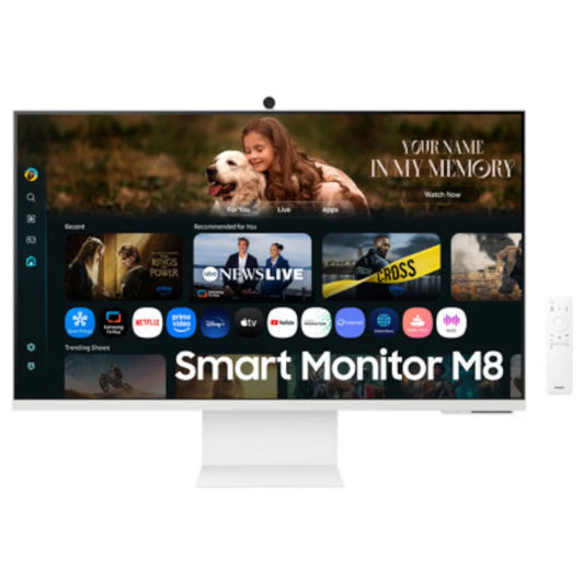 Monitor Smart Samsung 32 in Smart Vision AI Camara Web 4k 3840X2160 60HZ VA PLANO HDR10 4MS VESA100 M80F