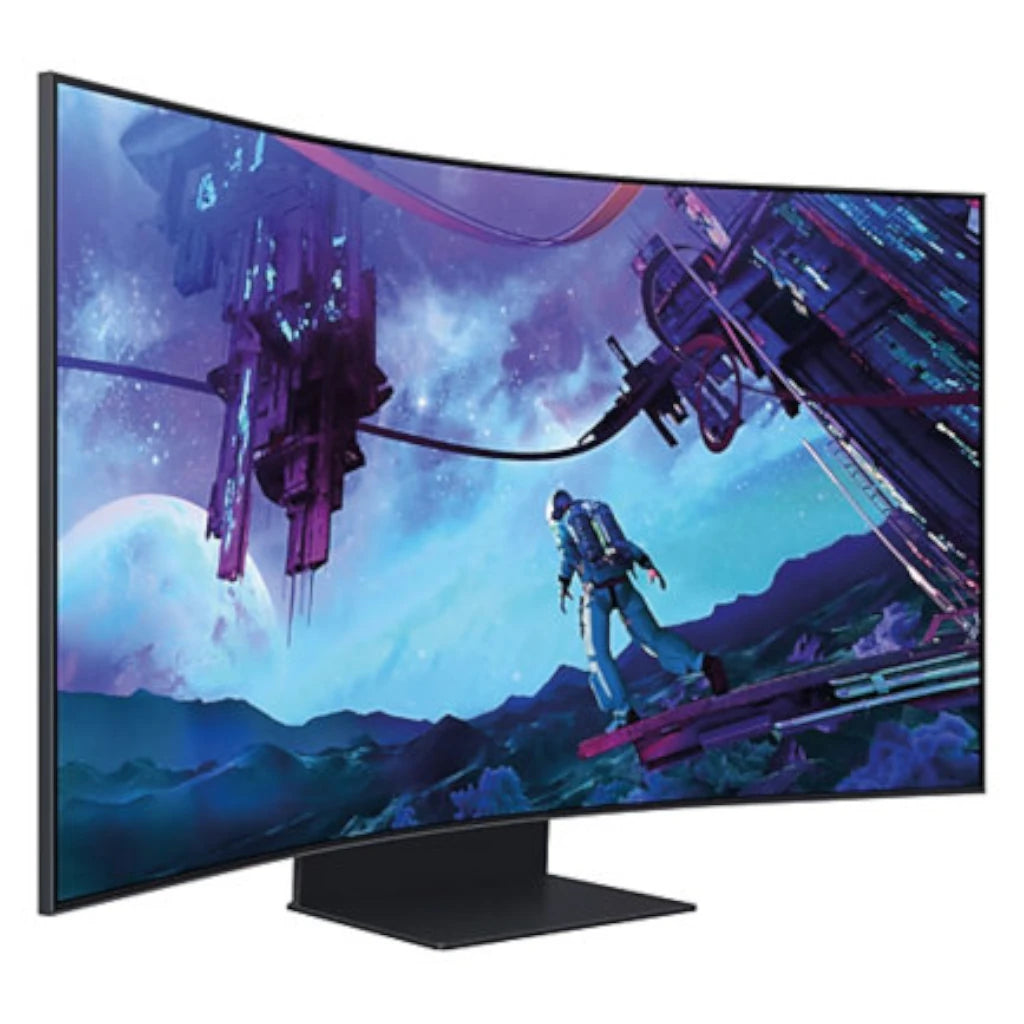Monitor Samsung 55" Gaming Odyssey Ark 2th Gen 4K 3840x2160 165HZ VA Curvo 1000R 1MS HDR10 Bocinas Gaming HUB SMA