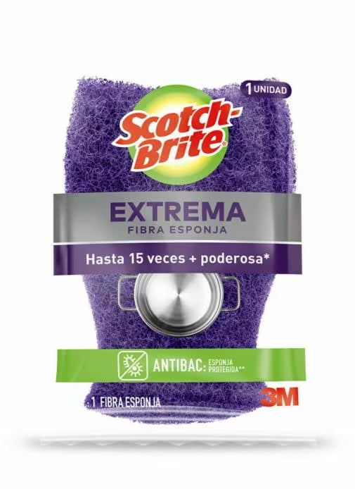 Fibra Esponja Extreme 3M Scotch Brite Chica 1 Pieza