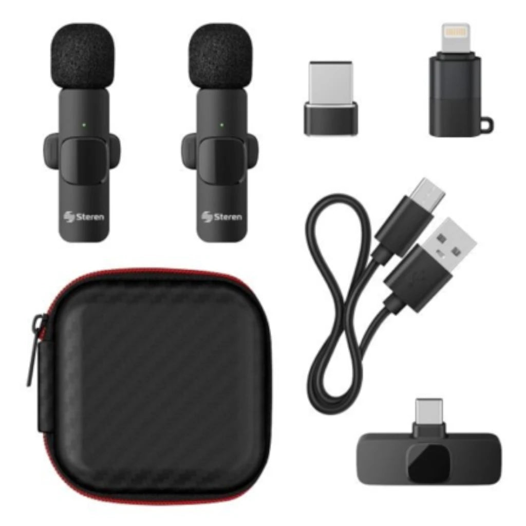 Microfonos Inalambricos Steren USB/USB C/LIGHTN