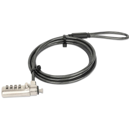 Candado Manhattan Laptop Nano combinacion 1.8mts gris