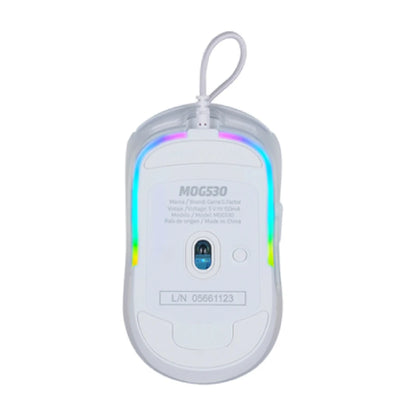 Mouse Game Factor Mog530 Carcasas Intercambiables Pixart 3327 12.000 Dpi Rgb Usb Blanco