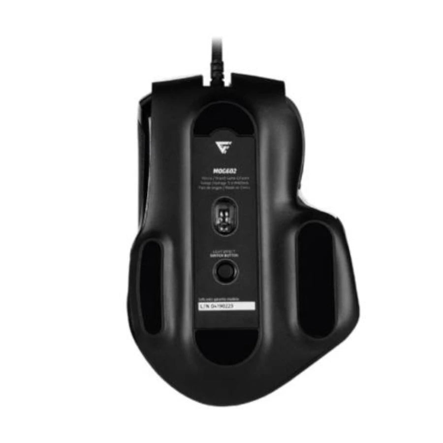 Mouse Game Factor MOG602 Click Láser Pixart 3370 19000 dpi 8 Botones Iluminación RGB Color Blanco