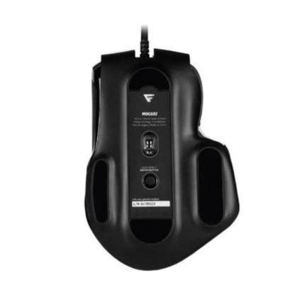 Mouse Game Factor MOG602 Click Láser Pixart 3370 19000 dpi 8 Botones Iluminación RGB Color Blanco