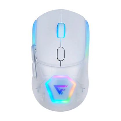 Mouse Game Factor Mow700 Carcasas Intercambiables 2.4g+Bt Pixart 3395 26.000 Dpi Rgb Blanco