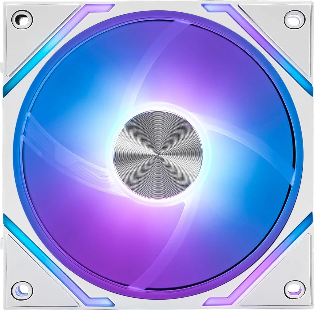 Ventilador P/Gabinete Msi Mpg Ez120 Argb White 3w Argb Conexion Magnetica 3 Fan 360mm Blanco