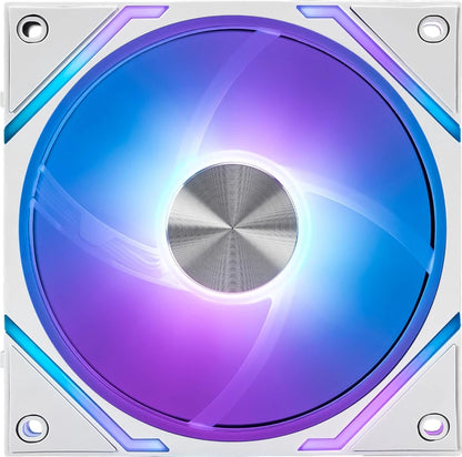 Ventilador P/Gabinete Msi Mpg Ez120 Argb White 3w Argb Conexion Magnetica 3 Fan 360mm Blanco