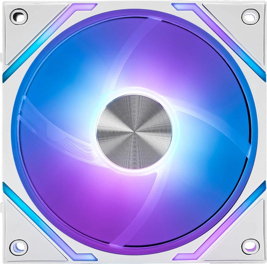 Ventilador P/Gabinete Msi Mpg Ez120 Argb White 3w Argb Conexion Magnetica 3 Fan 360mm Blanco