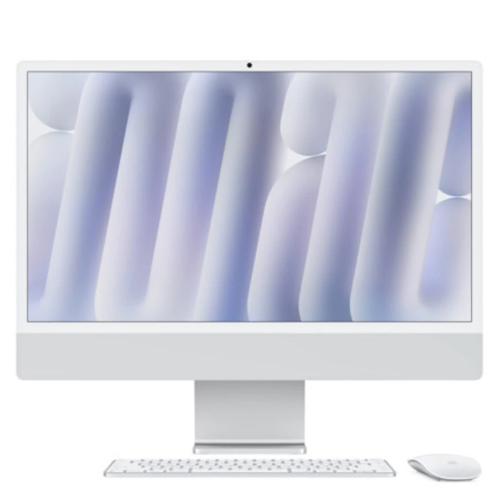 Apple iMac All In One M4 CPU de 10 núcleos GPU de 10 nucleos SSD de 256 GB 16 GB 4.5K Retina MacOS Plata Teclado Raton