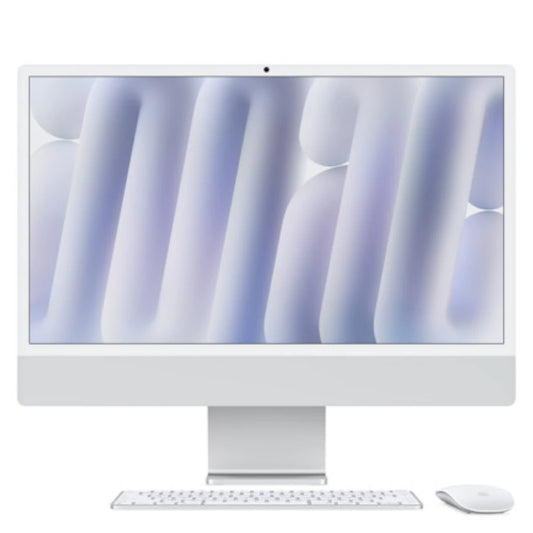 Apple iMac All In One M4 CPU de 10 núcleos GPU de 10 nucleos SSD de 256 GB 16 GB 4.5K Retina MacOS Plata Teclado Raton