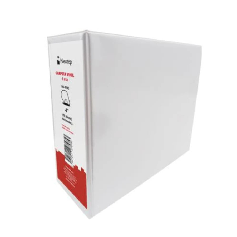 Carpeta Nextep Vinil Aro "D" 4" Carta Blanca