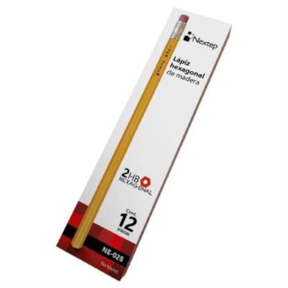 Lápiz Hexagonal de Madera Nextep #2 C/12