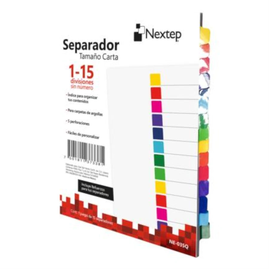 Separador Nextep Economico 15 Divisiones sin Numero