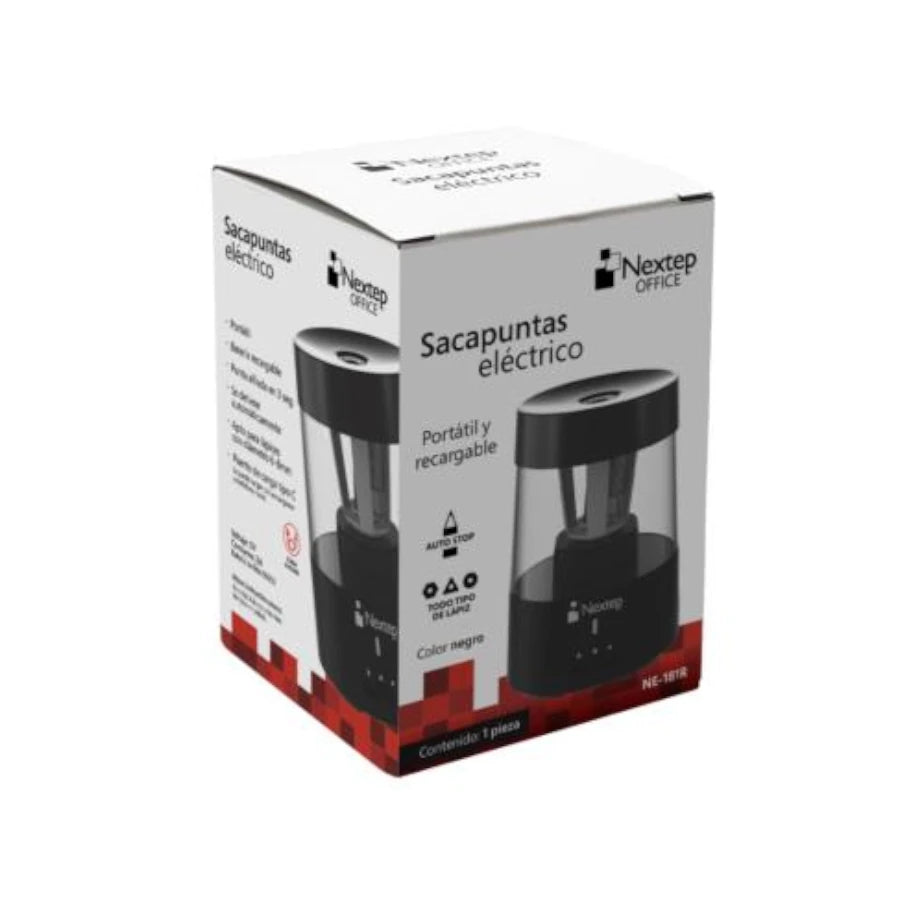 Sacapuntas Nextep Electrico Portatil y Recargable con Autostop