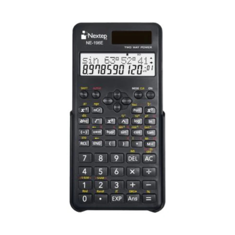 Calculadora Nextep Cientifica 10+2 Digitos Doble Linea 240 Funciones Solar/bateria