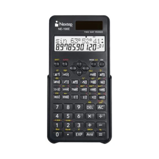 Calculadora Nextep Cientifica 10+2 Digitos Doble Linea 240 Funciones Solar/bateria