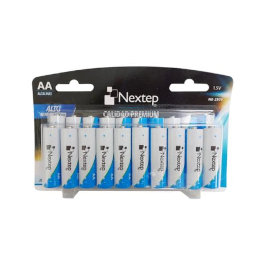 Pilas Nextep AA Alcalinas LR6 1.5v c/20 Piezas