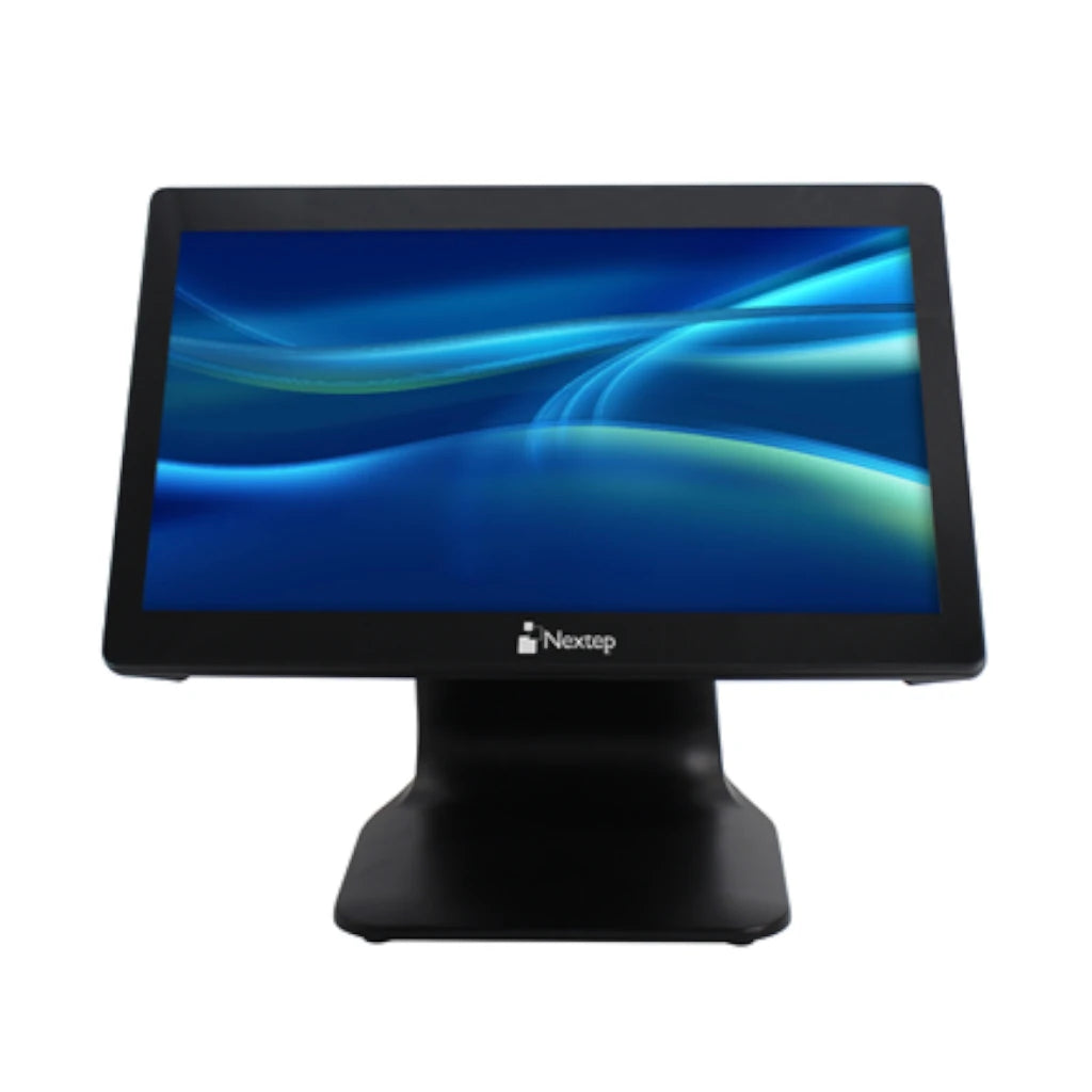 Monitor Touch Screen Punto de Venta Nextep 15.6 Pulgadas LCD Alto Brillo y Resolucion Con Base