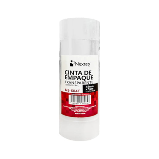 Cinta Empaque Transparente Uso General Nextep 48mm x 50mts C/6