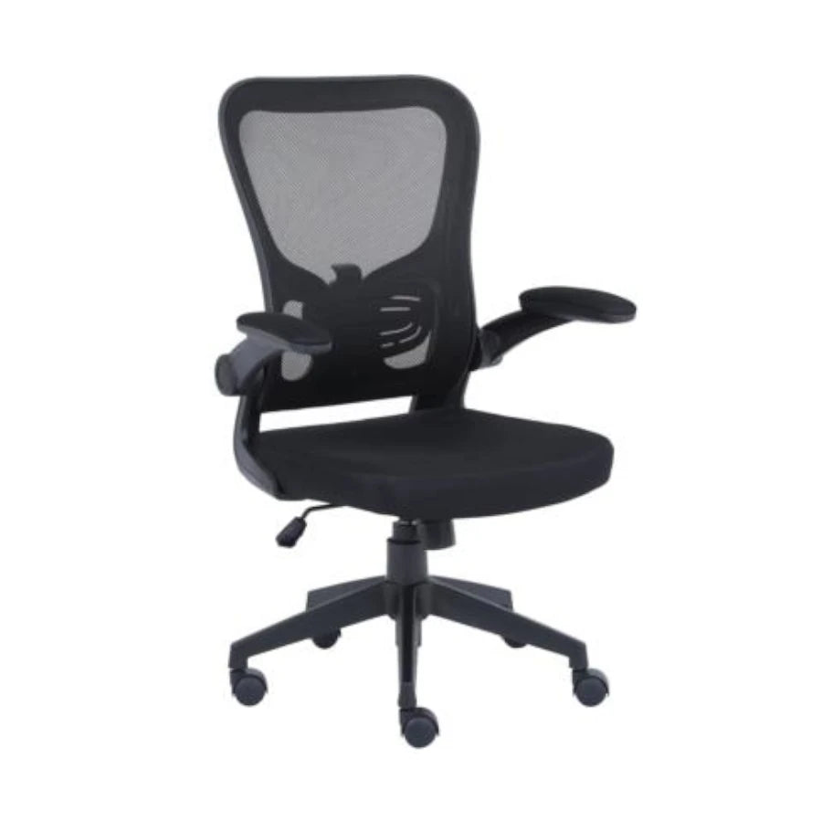 Silla ejecutiva Nextep de altura y Descansabrazos Ajustable Reclinable Tela/Malla Negro y Base Giratoria