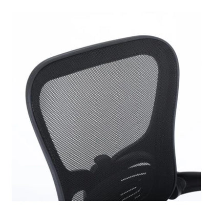 Silla ejecutiva Nextep de altura y Descansabrazos Ajustable Reclinable Tela/Malla Negro y Base Giratoria