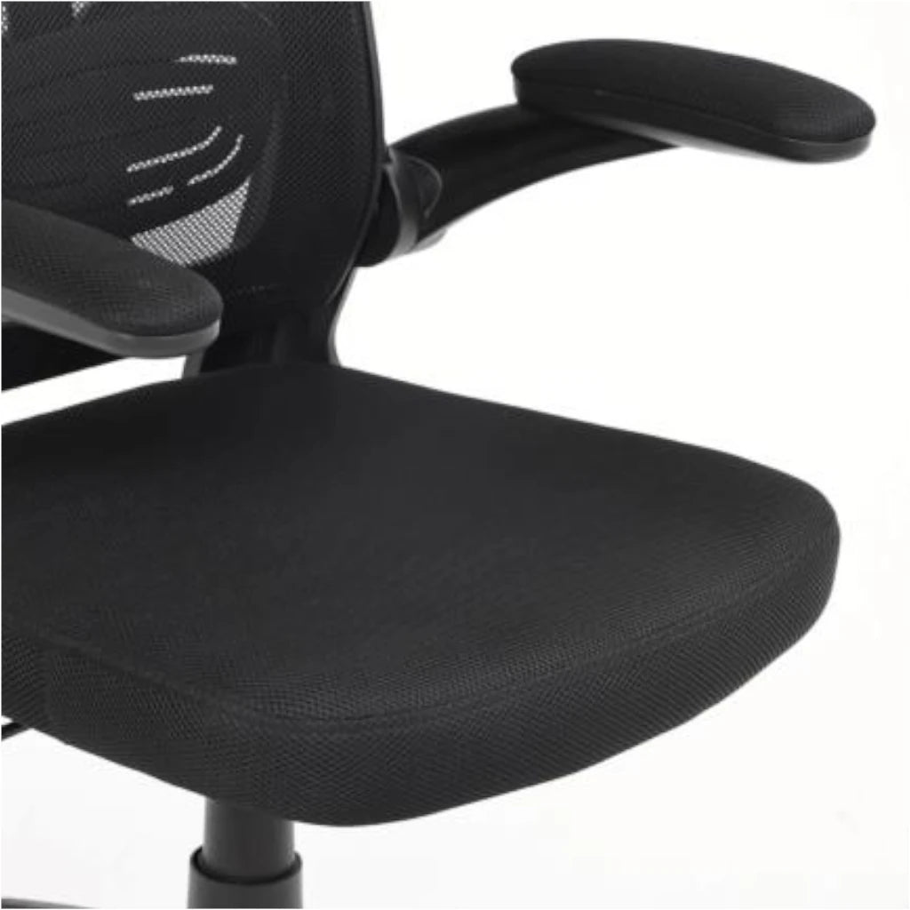 Silla Ejecutiva Nextep de Altura y Descansabrazos Ajustable con Cabecera Reclinable de Tela/Malla y Base Giratoria