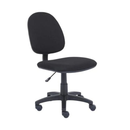 Silla Basica Nextep de Altura Ajustable Tela Negro Base Giratoria