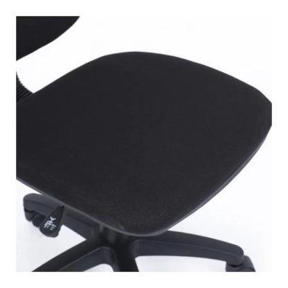 Silla Basica Nextep de Altura Ajustable Tela Negro Base Giratoria