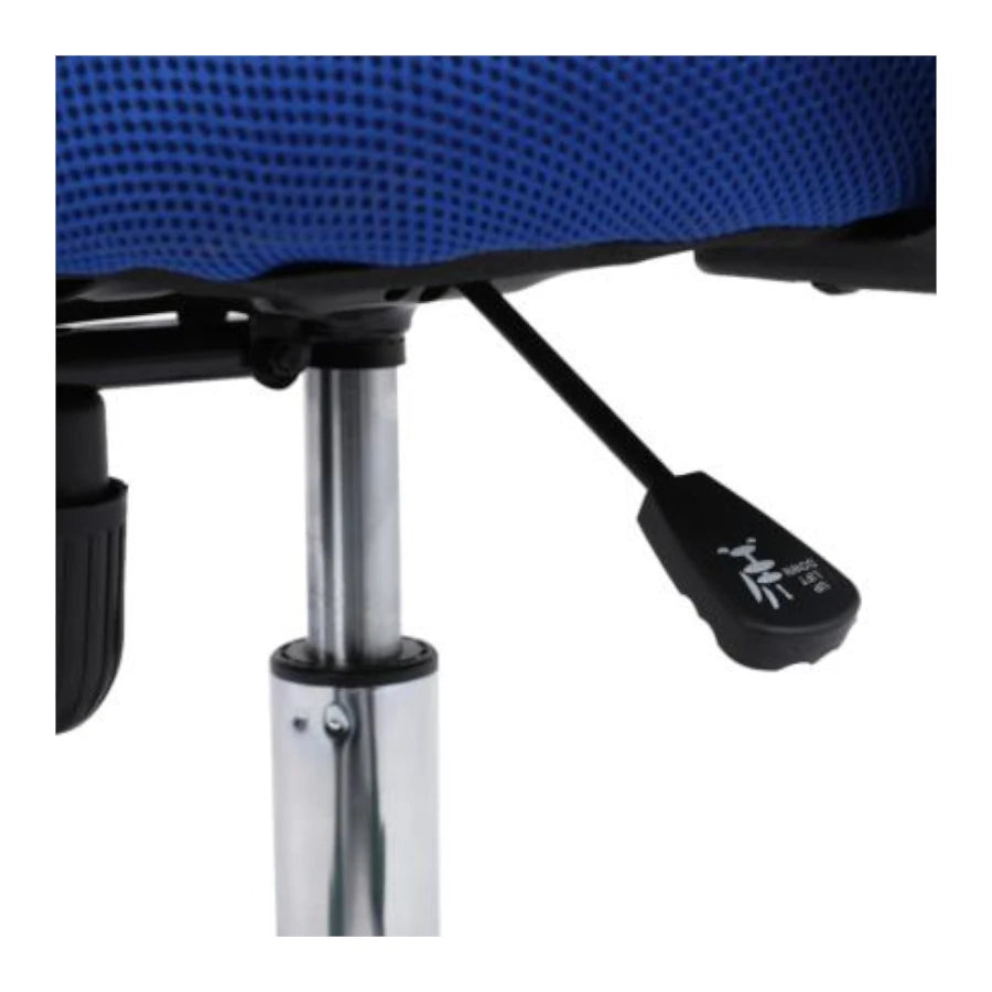 Silla Secretarial Nextep de Altura Ajustable Tela Azul Base Giratoria