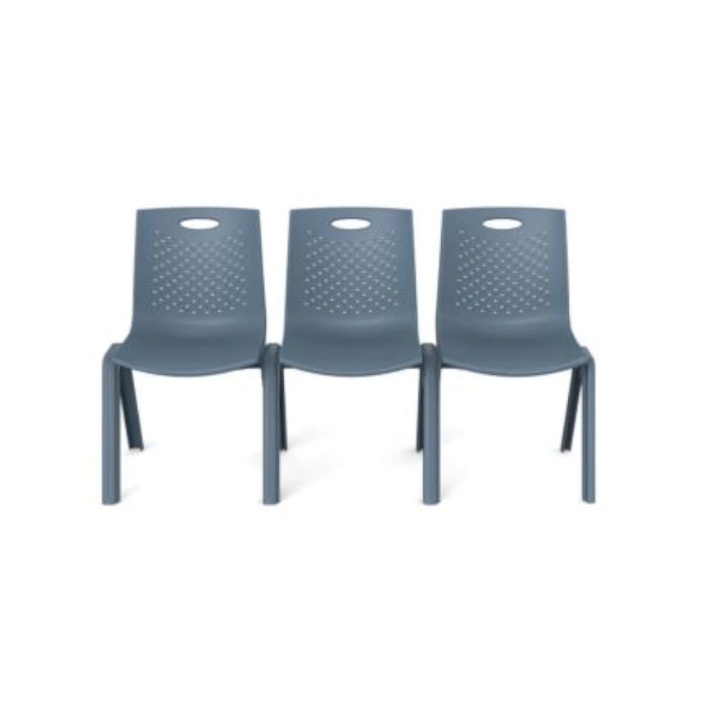 Silla de Visitas/Comedor Nextep Fibra Alta Resistencia Apilable Gris Obscuro