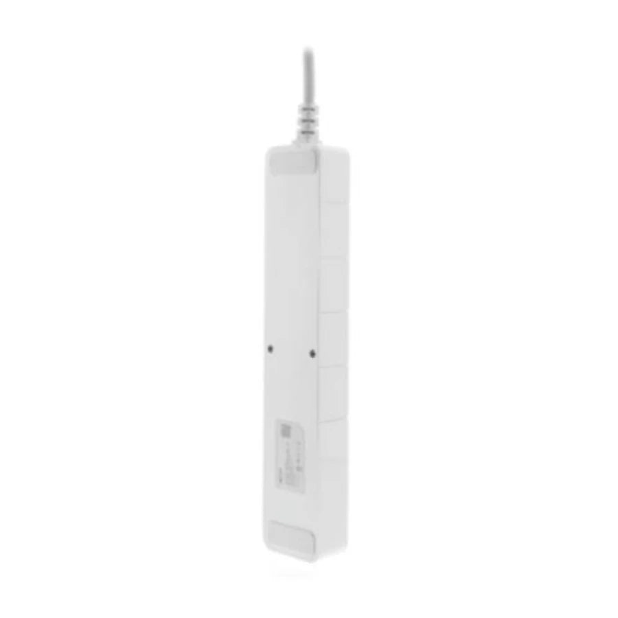 Barra Multicontacto Inteligente WiFi Nexxt Home Protector de Sobretensión con 4 tomacorrientes 4 puertos USB 1.8m Blanco