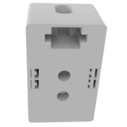 Caja de Montaje Nexxt Solutions Superficial - Descargada 1 Puerto Blanco