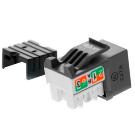 Modulo Sin blindaje Nexxt Solutions  Keystone Jack Cat6 Tipo 110 Negro