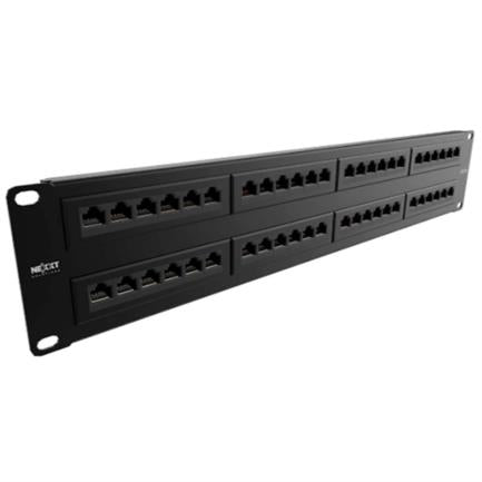 Panel de Conexion Nexxt Solutions para rack Cat5e Pre-configurado sin blindaje 48 Puertos
