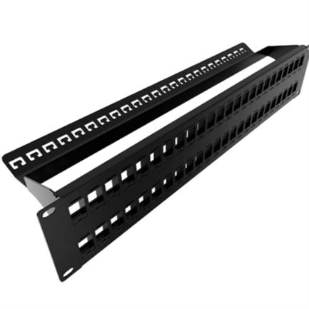 Panel de Conexion Nexxt Solutions para rack 48 puertosfor para RJ45 Keystone Jack