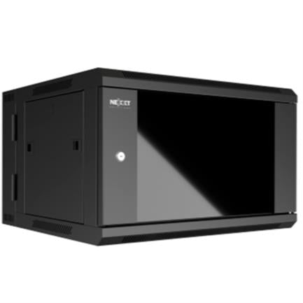 Gabinete de pared Nexxt Solutions abatible completamente ensamblado NPC-P15U66B 15U 600x550mm 2 Ranuras para Ventilador