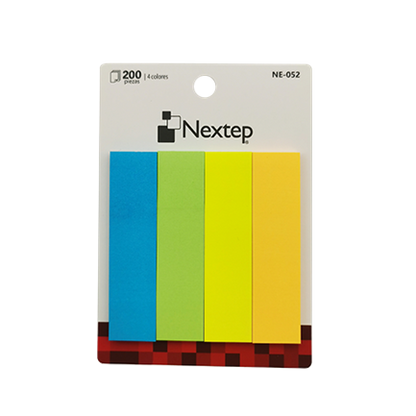 Banderitas Nextep Neon 4 Colores 200 Piezas c/10